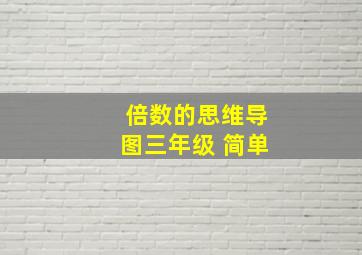 倍数的思维导图三年级 简单